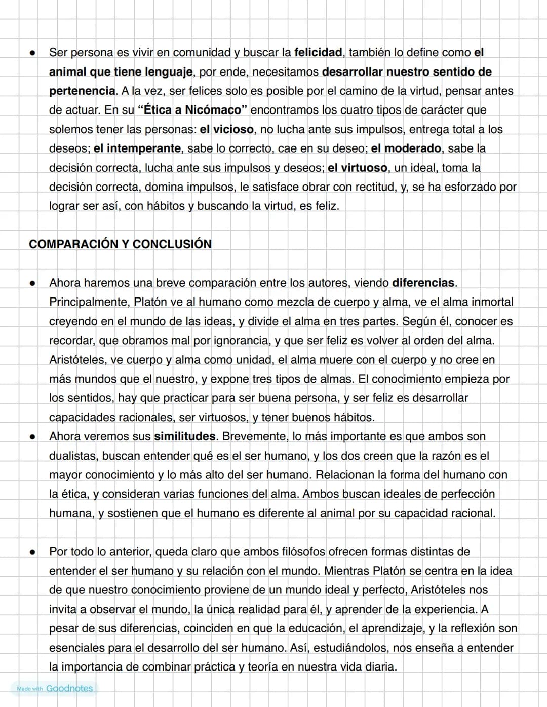 Made with Goodnotes - En esta redacción vamos a hablar de la antropología, principalmente de Platón, y por
otra parte de Aristóteles. Primer