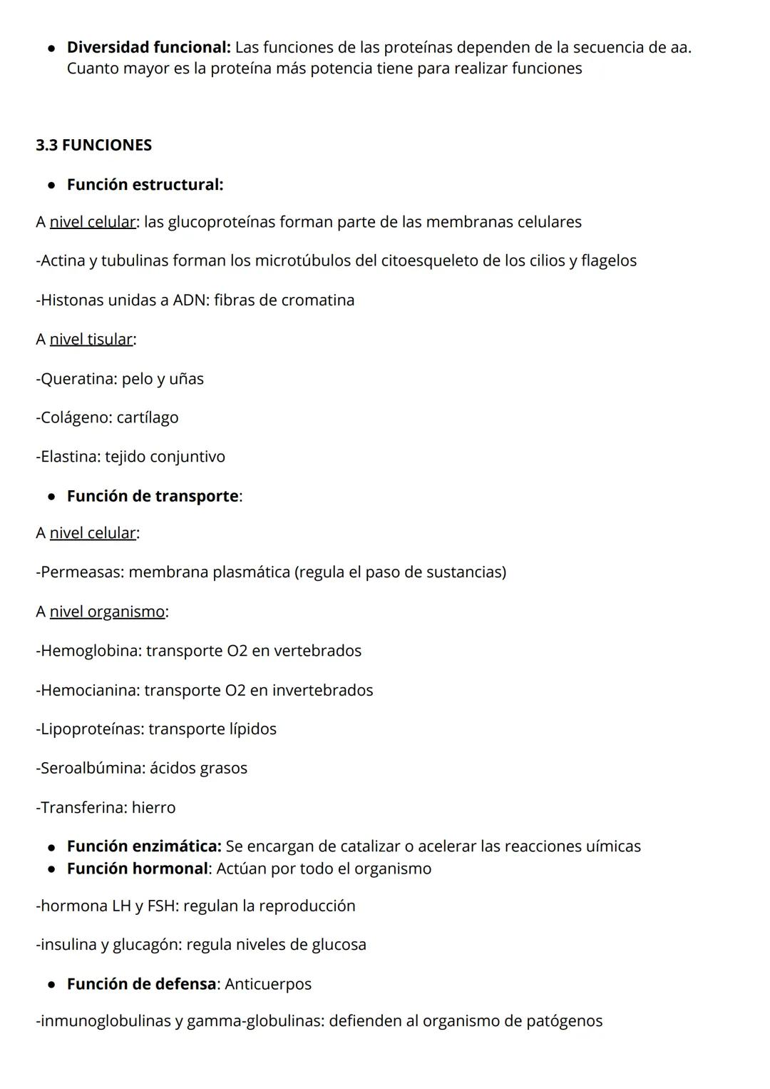 # TEMA 4: LAS PROTEÍNAS
1 LOS AMINOÁCIDOS
1.1 ESTRUCTURA Y CLASIFICACIÓN
monómeros pépticos proteínas
* El grupo R determina el aminoá