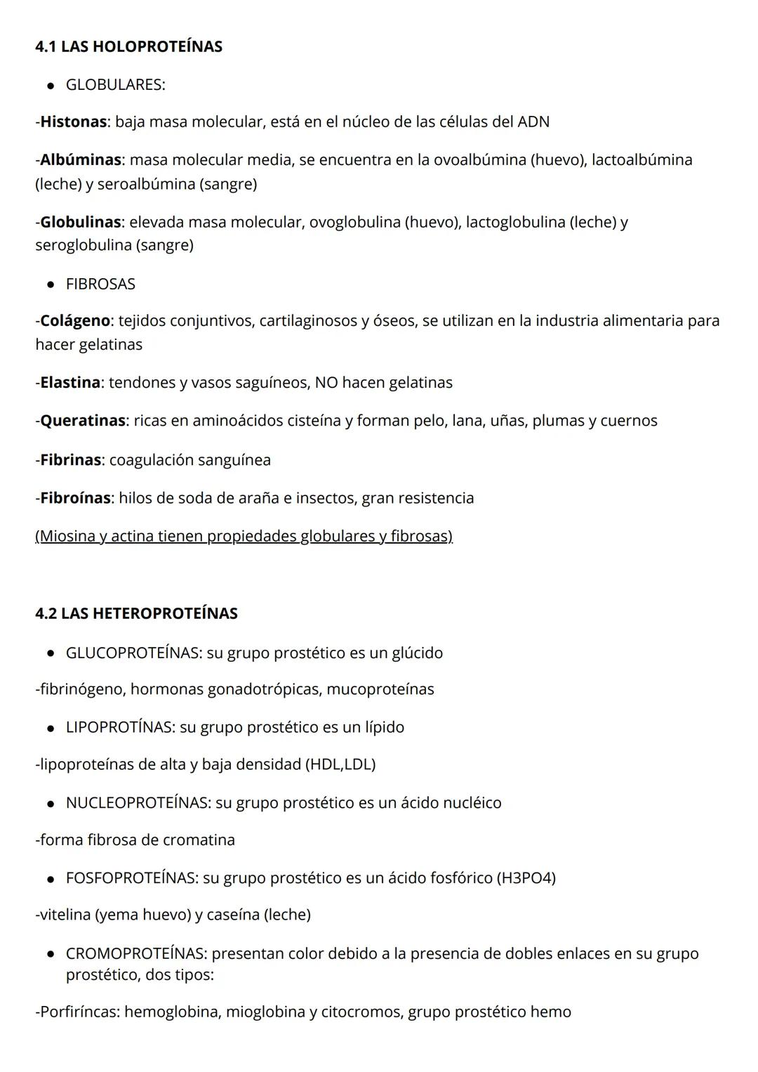 # TEMA 4: LAS PROTEÍNAS
1 LOS AMINOÁCIDOS
1.1 ESTRUCTURA Y CLASIFICACIÓN
monómeros pépticos proteínas
* El grupo R determina el aminoá