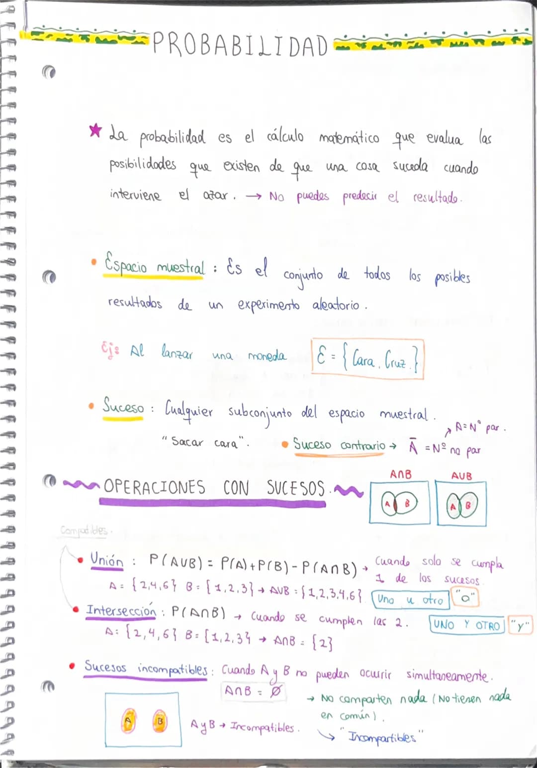 # PROBABILIDAD
* La probabilidad es el cálculo matemático que evalua las
posibilidades que existen de que una cosa suceda cuando
intervie