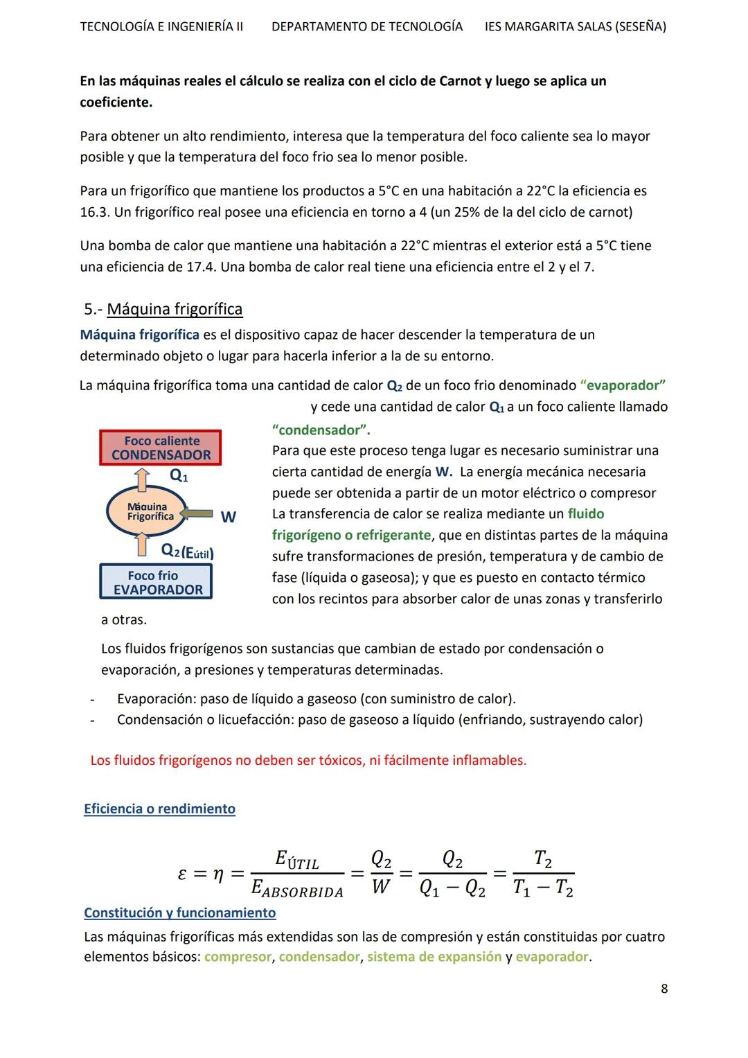 TECNOLOGÍA E INGENIERÍA II
DEPARTAMENTO DE TECNOLOGÍA IES MARGARITA SALAS (SESEÑA)
# TEMA 2: MÁQUINAS TÉRMICAS
## PARTE 1
La termodinámic