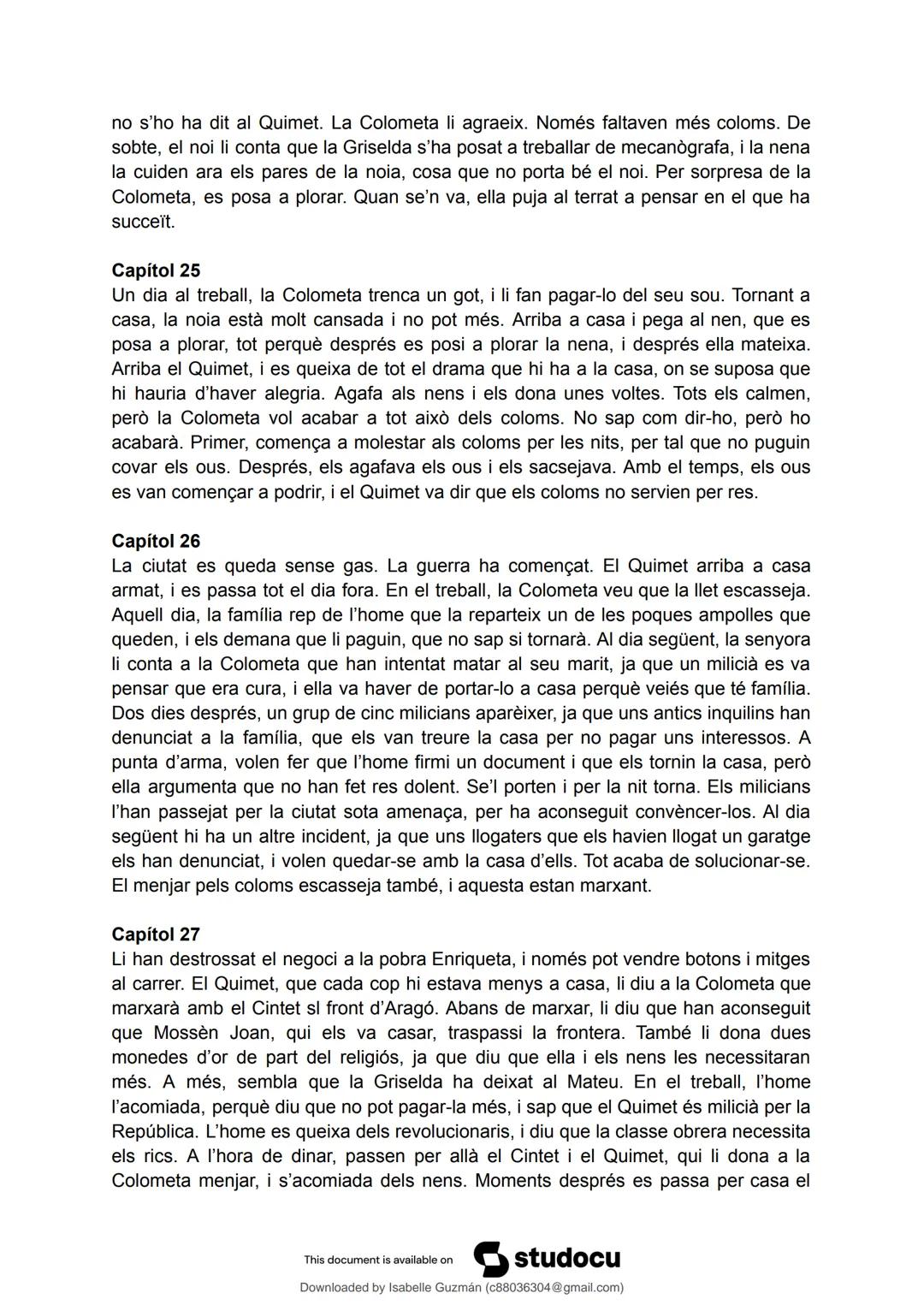 # studocu
La plaça del diamant, resum detallat per capítols
Llengua Catalana i Literatura II (Institut Manuel Carrasco i Formiguera)
Sca