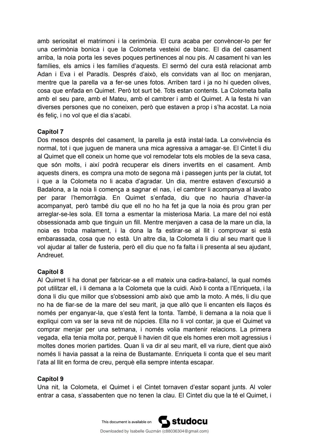 # studocu
La plaça del diamant, resum detallat per capítols
Llengua Catalana i Literatura II (Institut Manuel Carrasco i Formiguera)
Sca