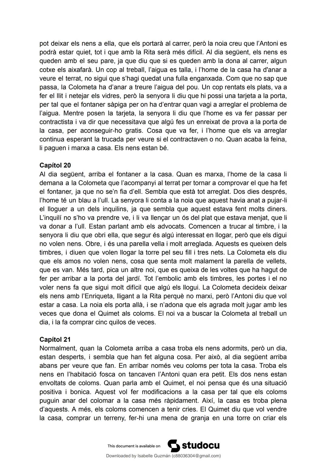 # studocu
La plaça del diamant, resum detallat per capítols
Llengua Catalana i Literatura II (Institut Manuel Carrasco i Formiguera)
Sca