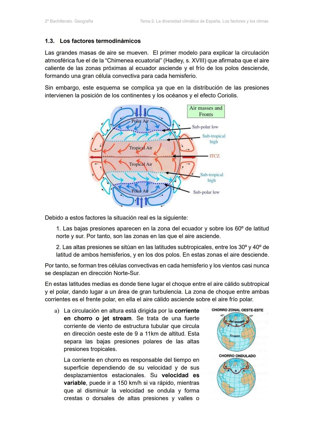 2º Bachillerato. Geografia.
Tema 2. La diversidad climática de España. Los factores y los climas
# TEMA 2. LA DIVERSIDAD CLIMÁTICA DE ESPAÑ