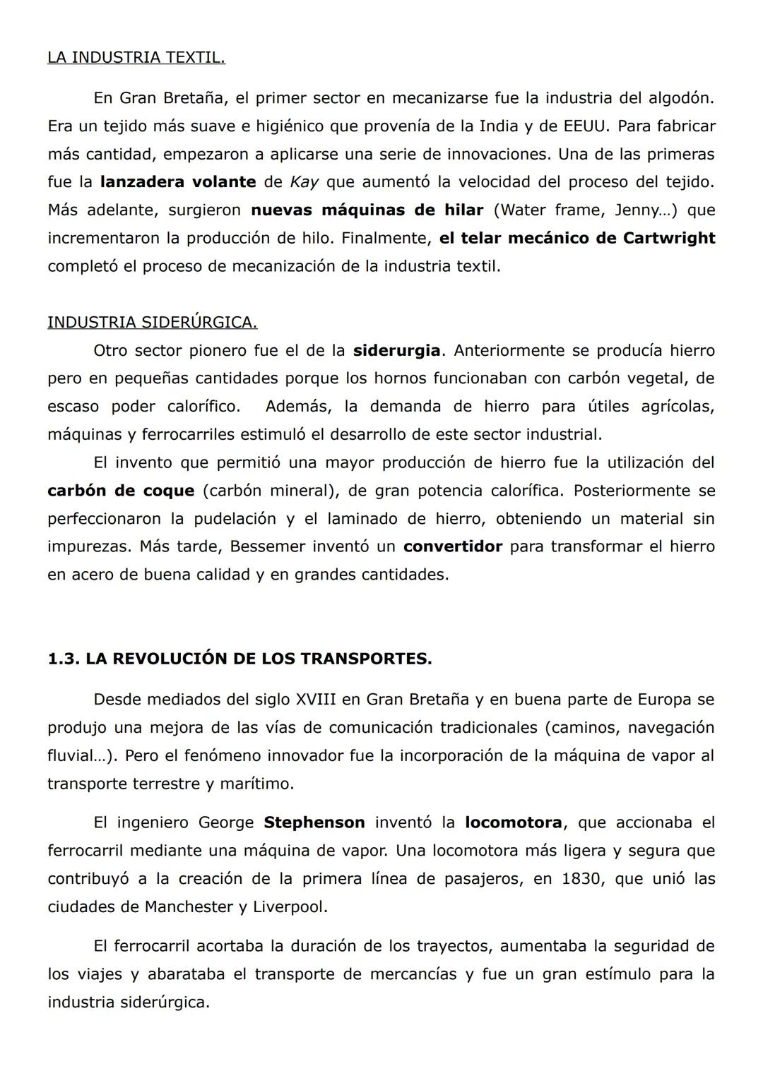 # INTRODUCCIÓN.
La revolución Industrial fue el conjunto de transformaciones económicas y
sociales causadas por el uso generalizado de máqu