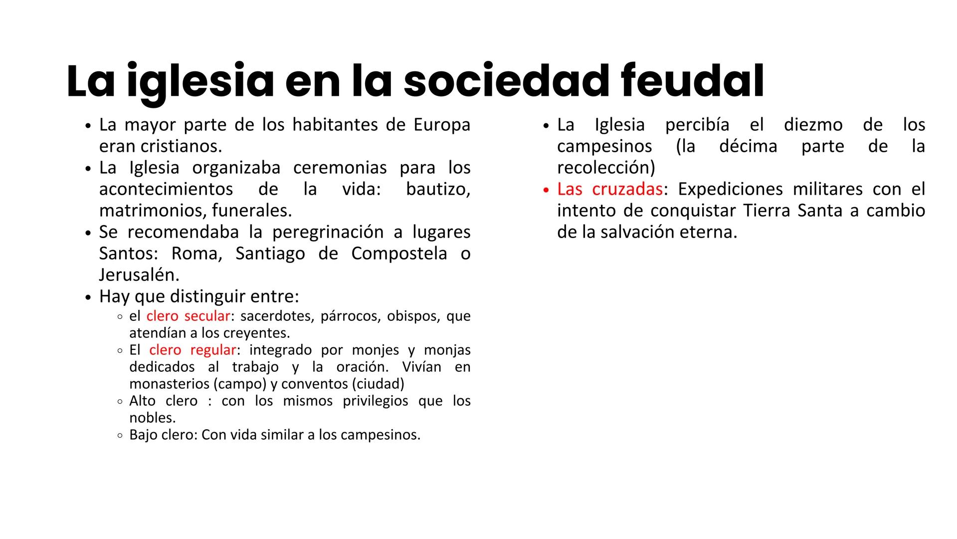 Guerrear, orar o
cultivar la tierra
La Europa Feudal # ¿Por qué se implantó el Feudalismo
en Europa?
• A partir del siglo X, en una Europa
