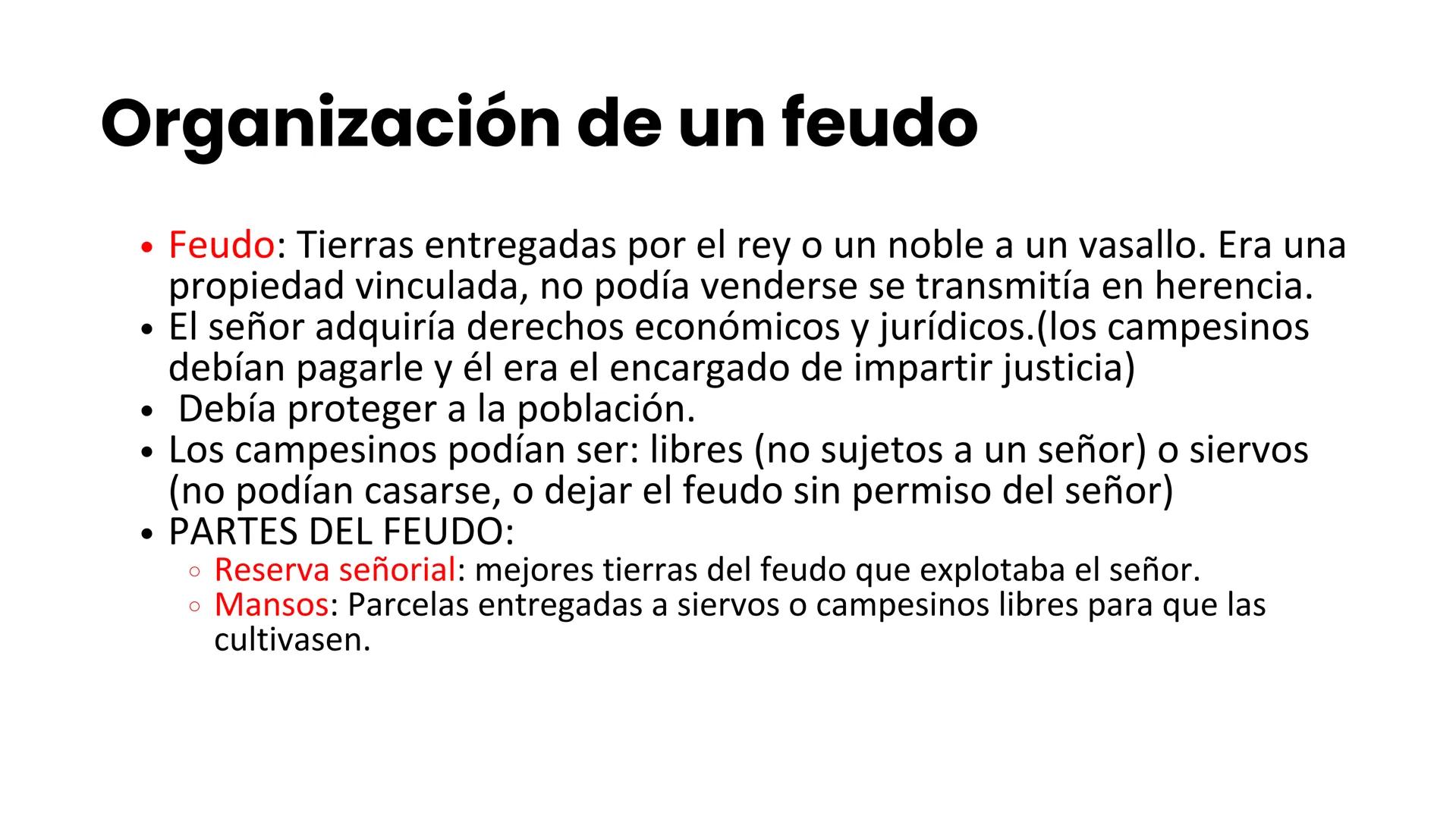 Guerrear, orar o
cultivar la tierra
La Europa Feudal # ¿Por qué se implantó el Feudalismo
en Europa?
• A partir del siglo X, en una Europa