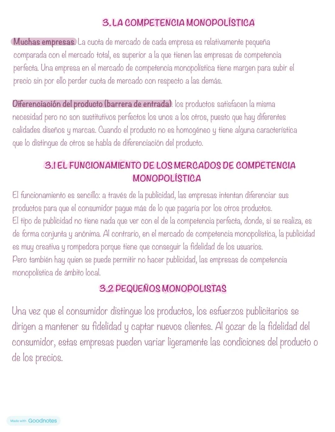 TEMA 5
TIPOS DE MERCADOS
1.1 CARACTERISTICAS DE LOS MERCADOS
N° de empresas
→ Factor más relevante, medida que condiciona la fijación de l