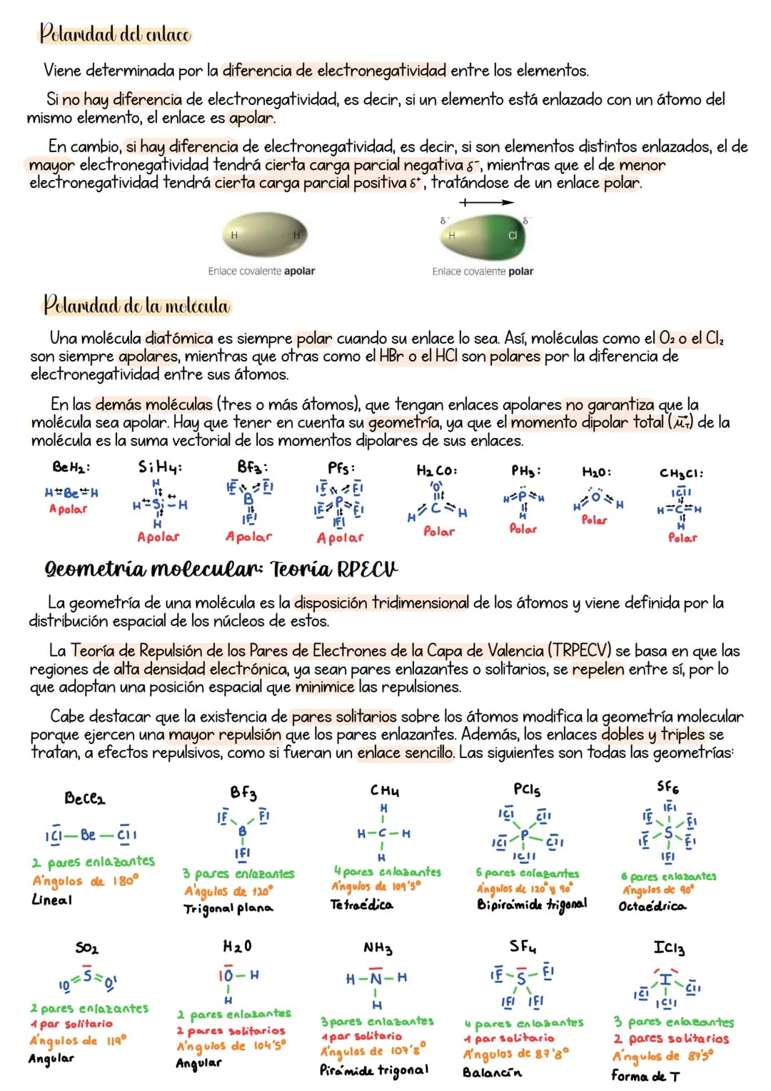 # Tema 5: Enlace quimico
Llamamos enlace químico a cualquier mecanismo de unión química entre átomos. Al enlazarse, los
átomos constituyen