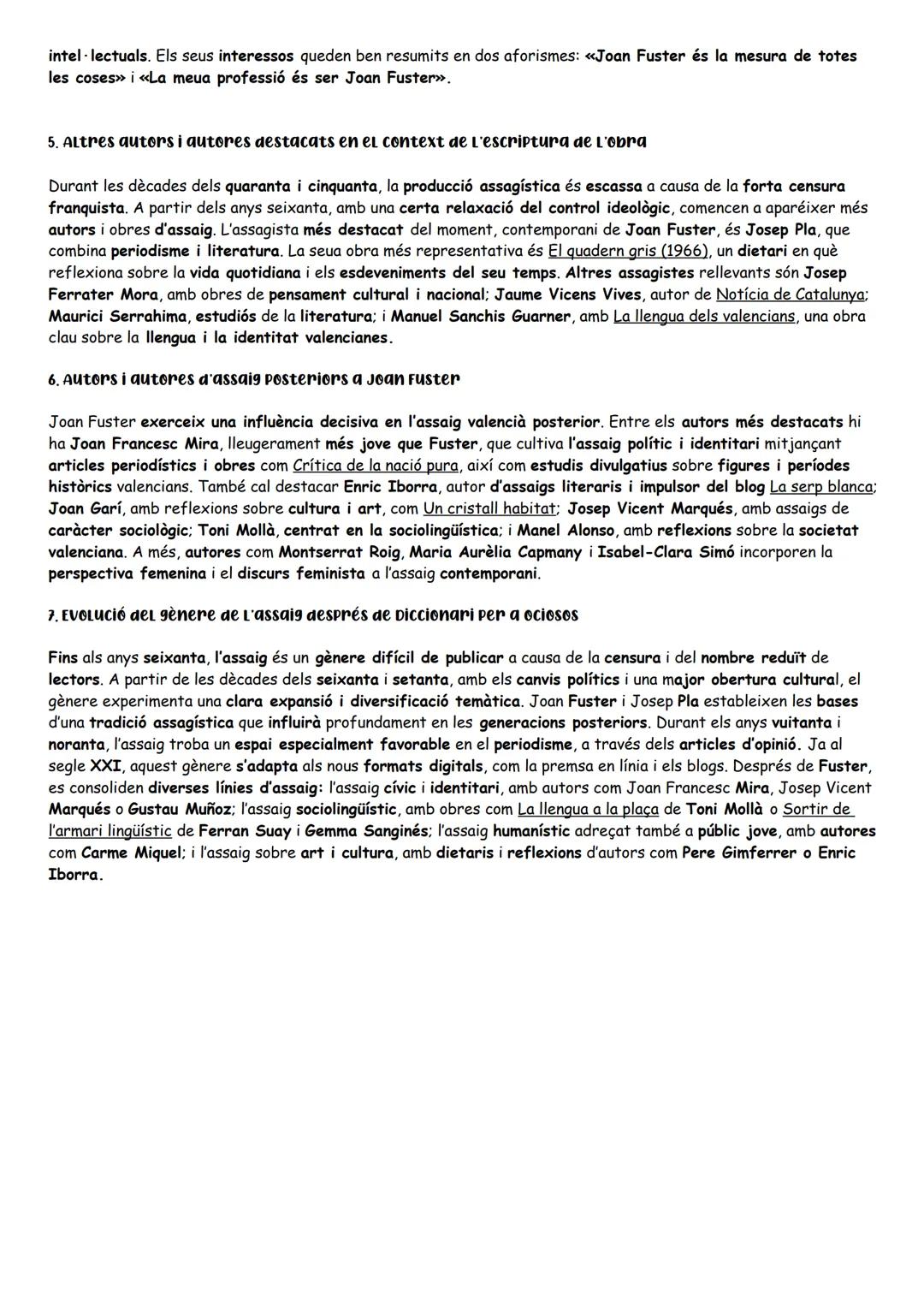 # VALENCIÀ: LLEGUA I LITERATURA II
JOAN FUSTER
La seva vida:
Va naixer a Sueca el 23 de novembre del 1922 a una familia de classe mitjana o