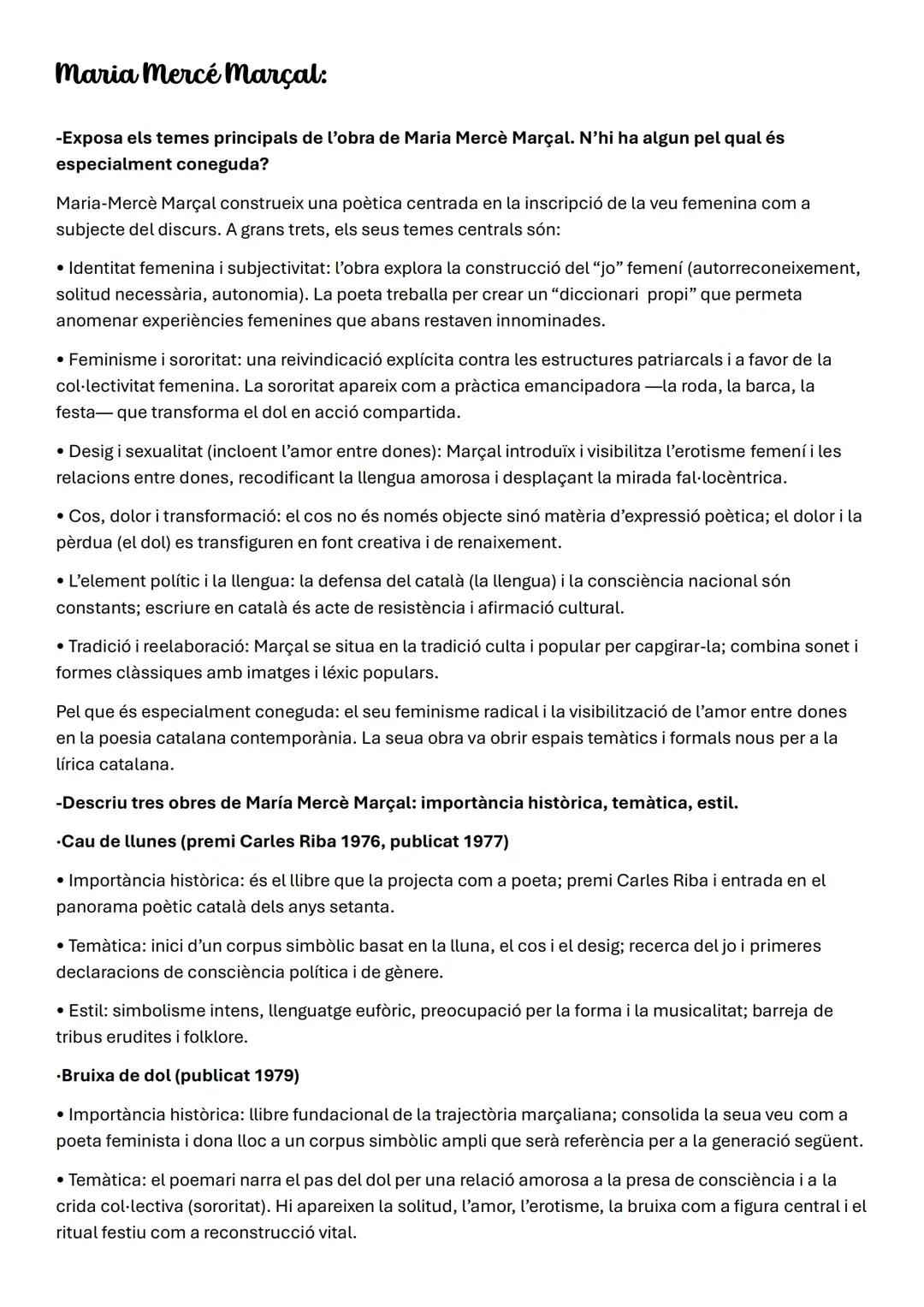 # Literatura valencià
RESPECTE AL CONTINGUT O A LA TEMÀTICA:
- Quins referents o elements de la realitat trobem (persones, noms de lloc, e