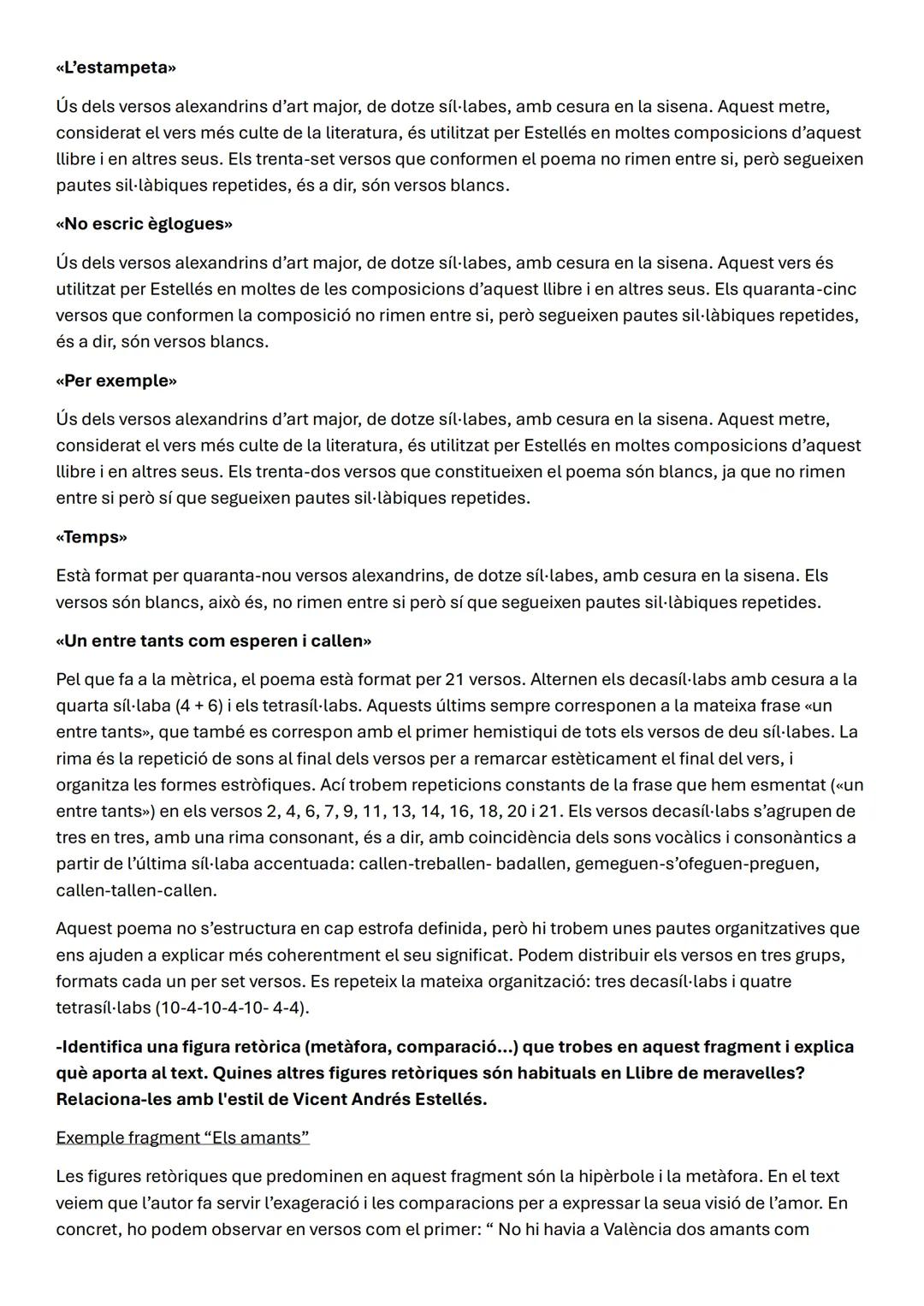 # Literatura valencià
RESPECTE AL CONTINGUT O A LA TEMÀTICA:
- Quins referents o elements de la realitat trobem (persones, noms de lloc, e