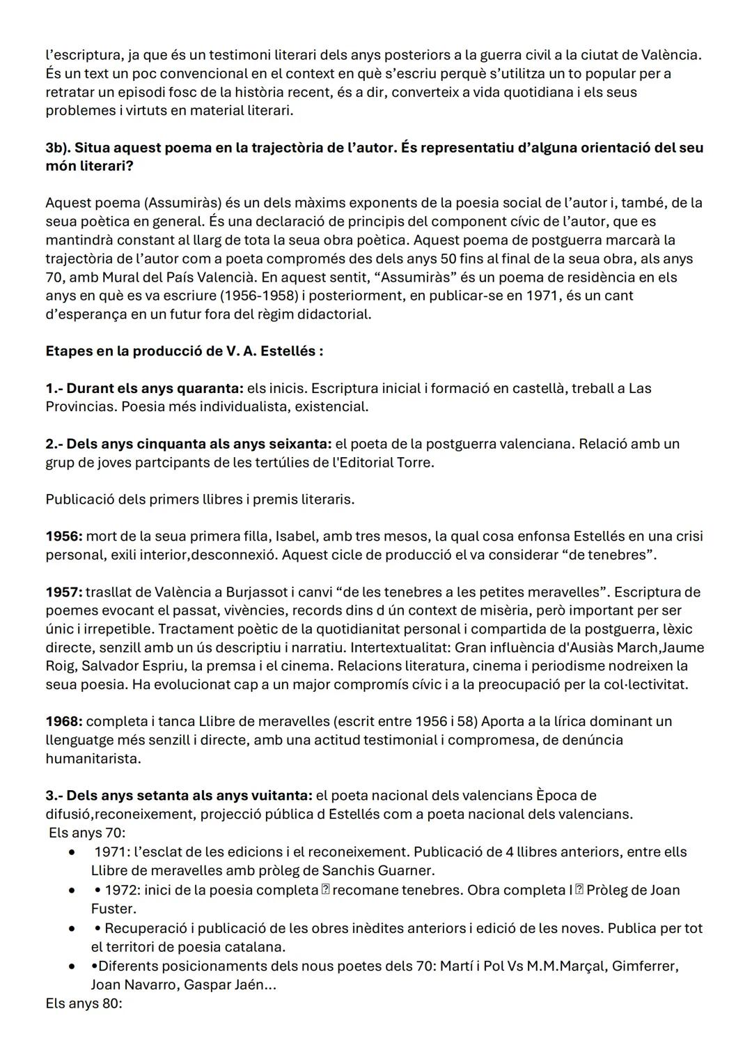 # Literatura valencià
RESPECTE AL CONTINGUT O A LA TEMÀTICA:
- Quins referents o elements de la realitat trobem (persones, noms de lloc, e