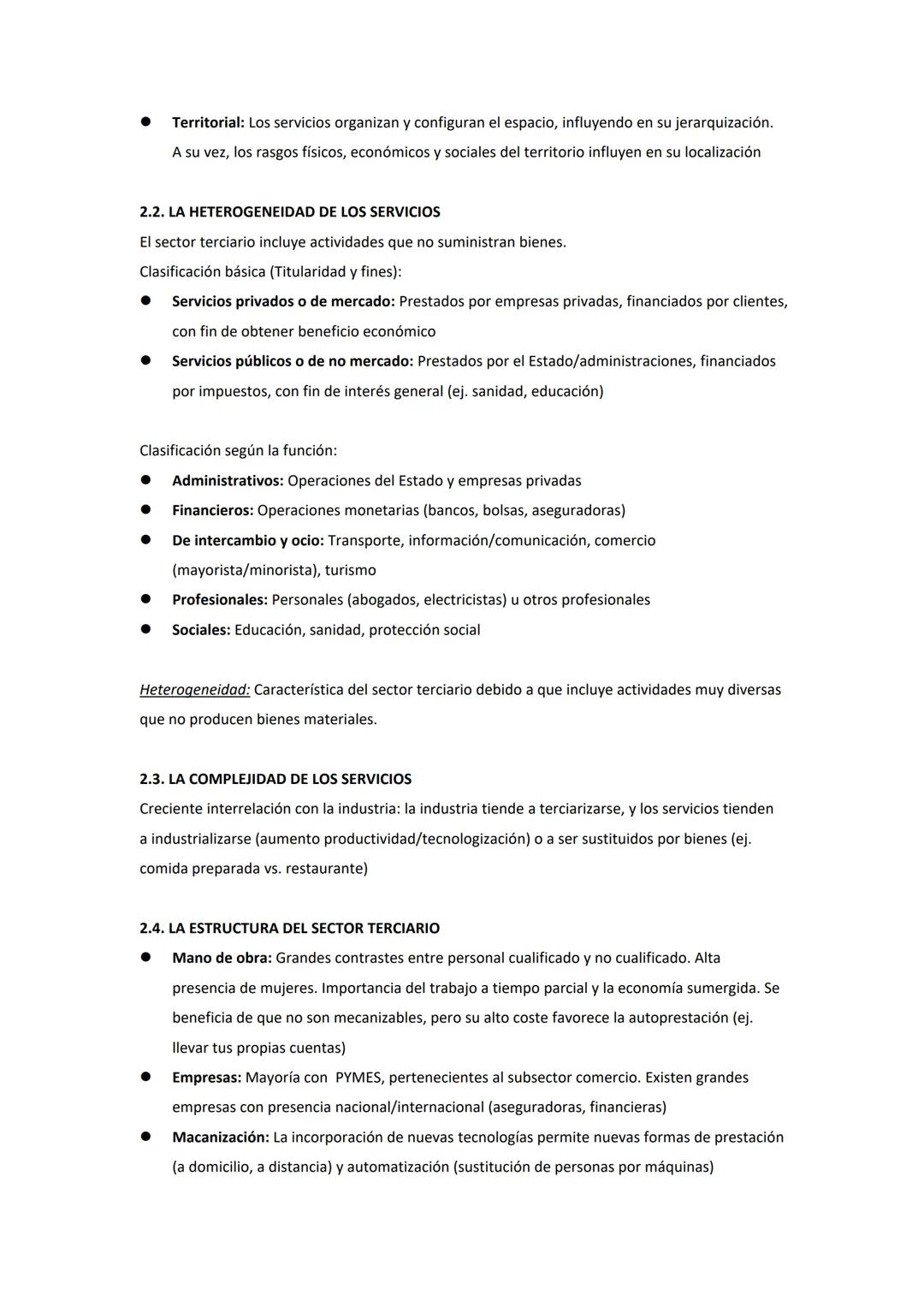 # LOS ESPACIOS DEL SECTOR TERCIARIO
ONIDAD 6
1. EL PROCESO DE LA TERCIARIZACIÓN
El sector terciario abarca actividades que prestan servici