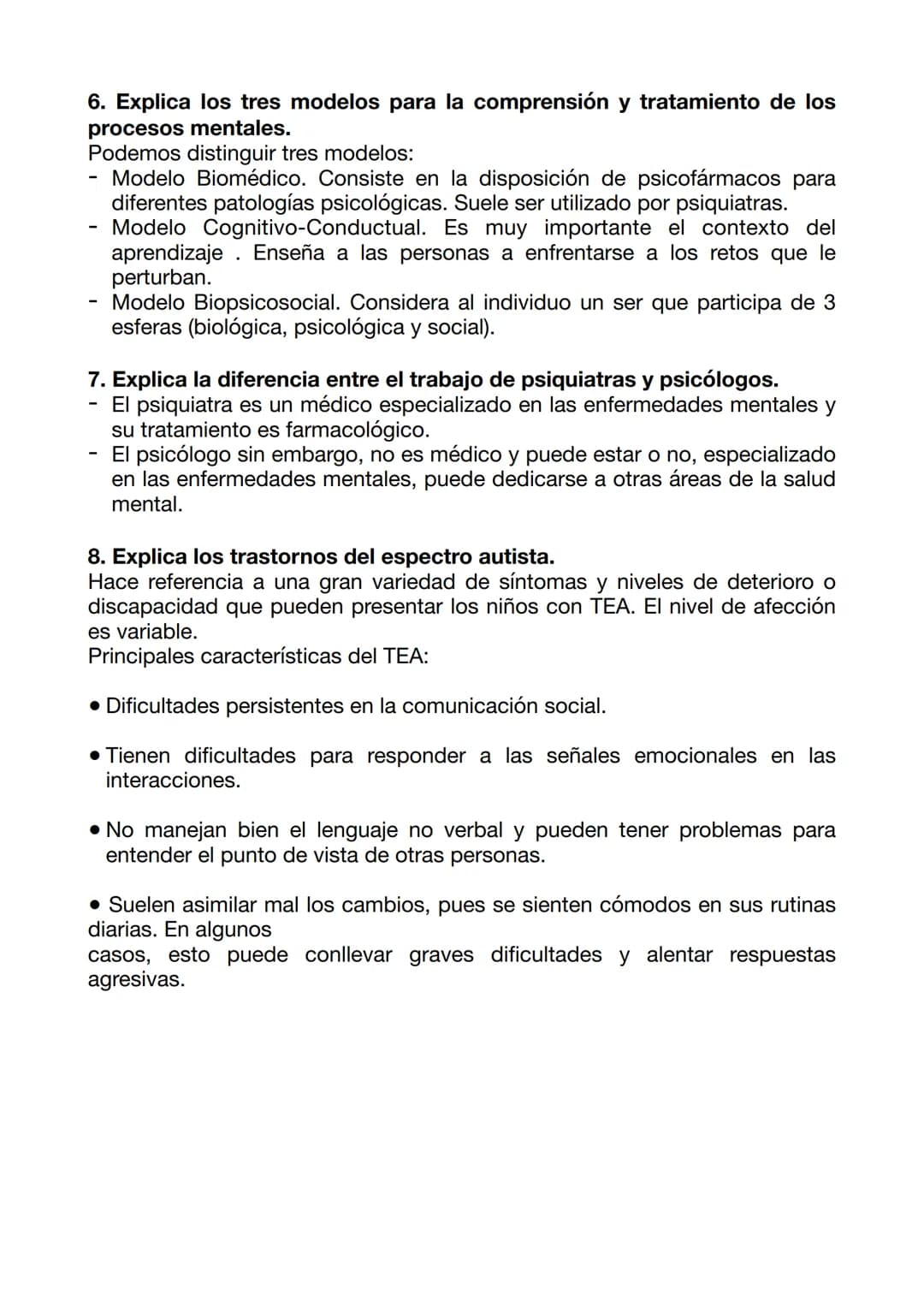 # Cuestionario de psicología I.
1. Explica las 4 escuelas clásicas de la psicología.
a) Psicoanálisis de Freud (creador del psicoanálisis)