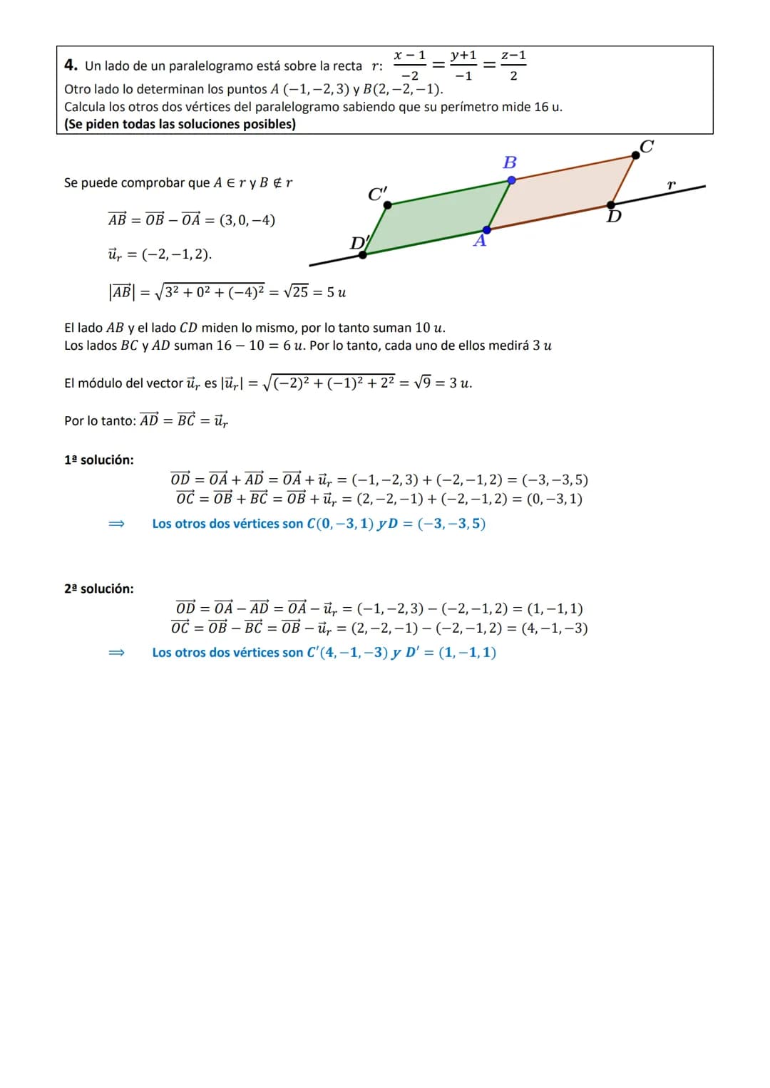 Departamento de
Matemáticas
## MATEMÁTICAS II - 2º BACHILLERATO
## Examen Geometría I - 23/enero/2023
1. Dados los vectores de de $\mathbb