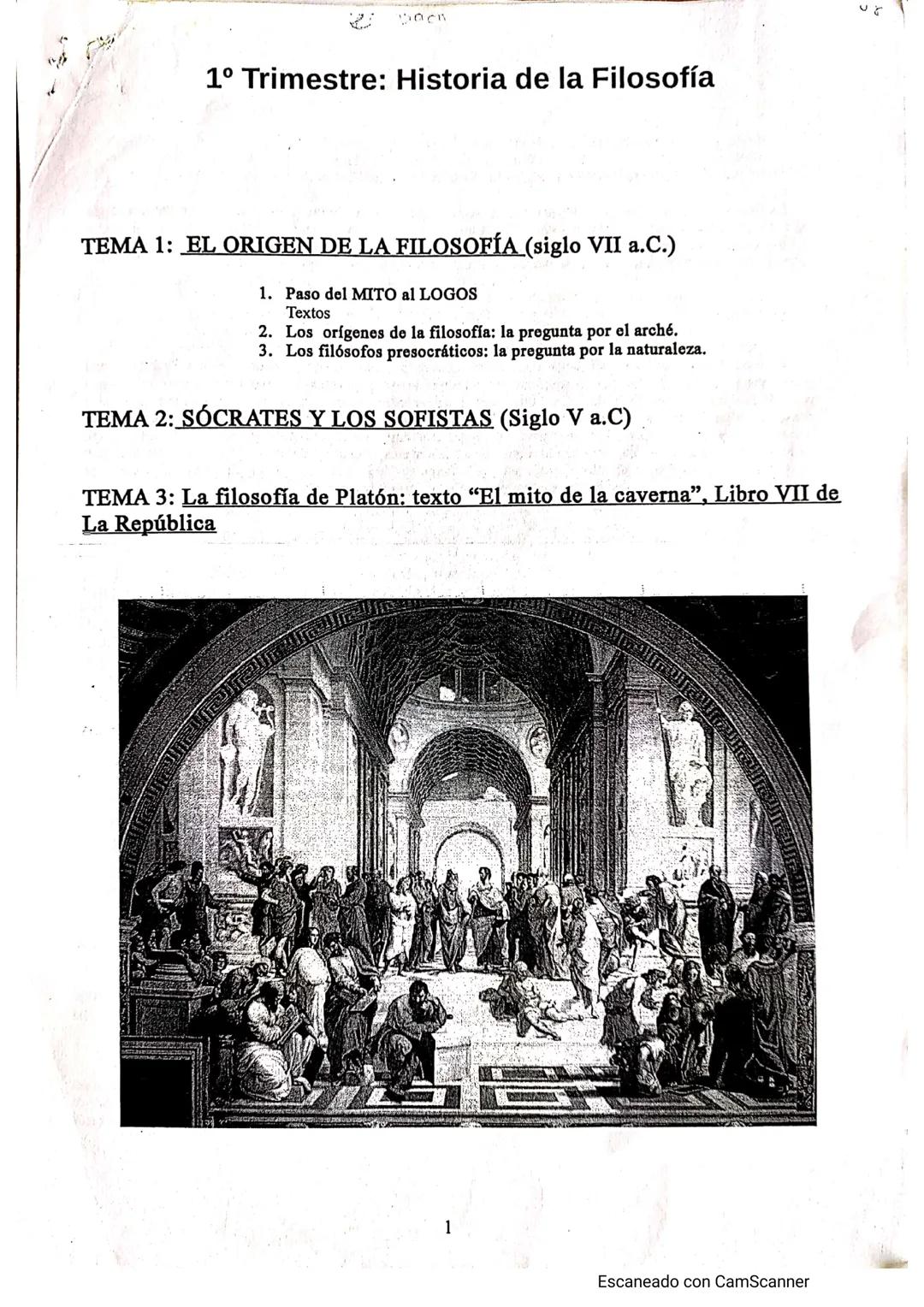 Tema 1 y 2 filosofía segundo de bachillerato