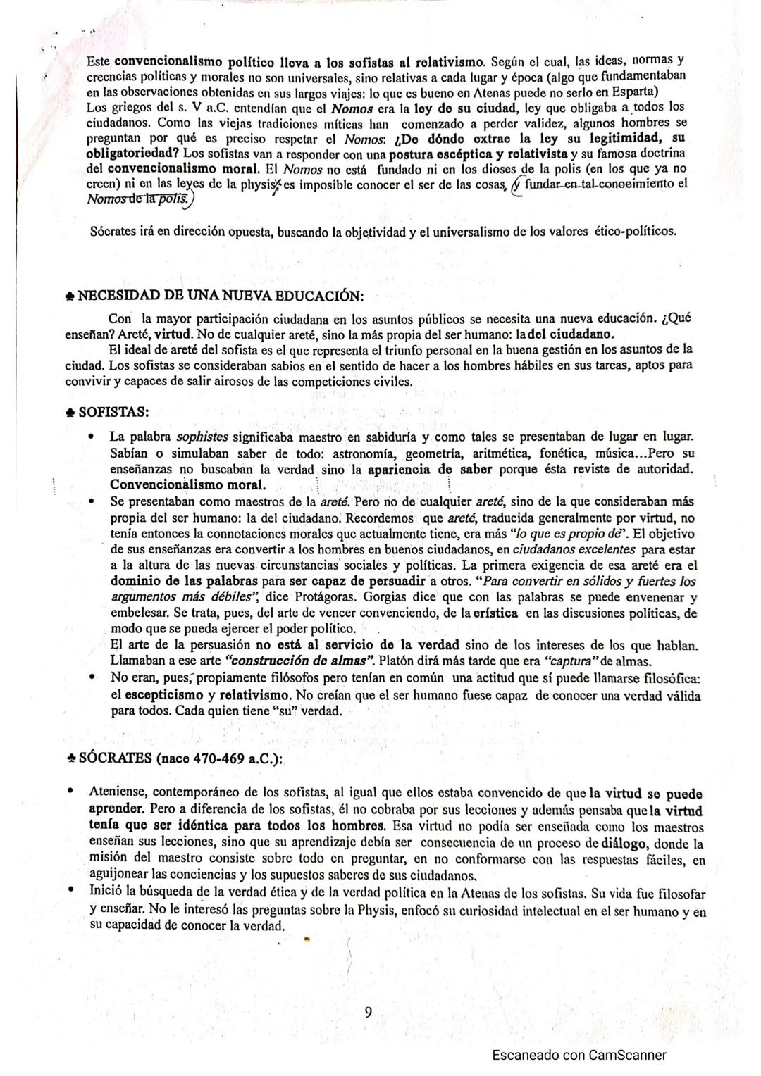 # 1º Trimestre: Historia de la Filosofía
TEMA 1: EL ORIGEN DE LA FILOSOFÍA (siglo VII a.C.)
1. Paso del MITO al LOGOS
Textos
2. Los orígen