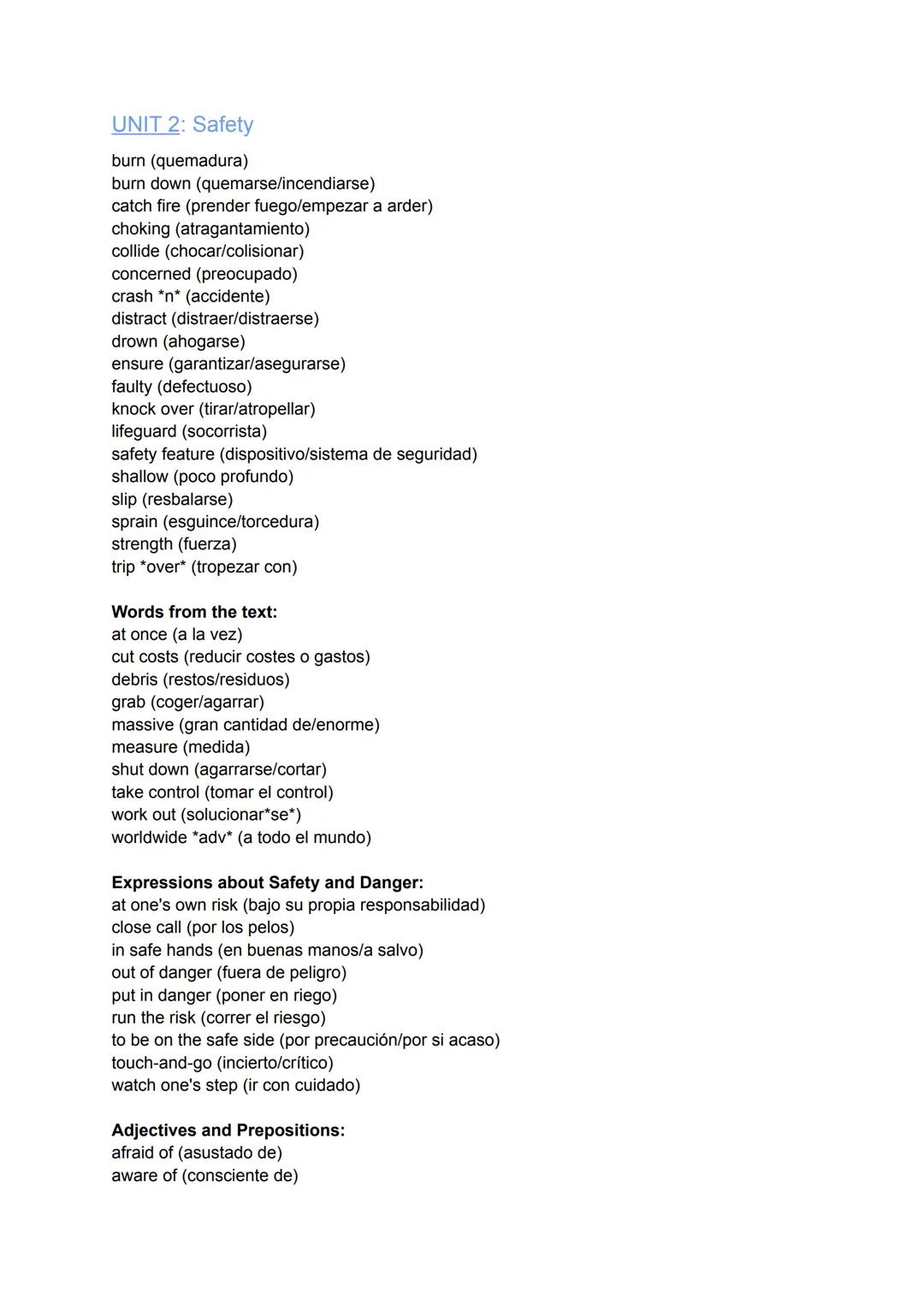 UNIT 1: Culture gap
alike (parecido)
appropriate (apropiado/adecuado)
awkward (complicado/poco práctico/incómodo)
culture gap (brecha cultur