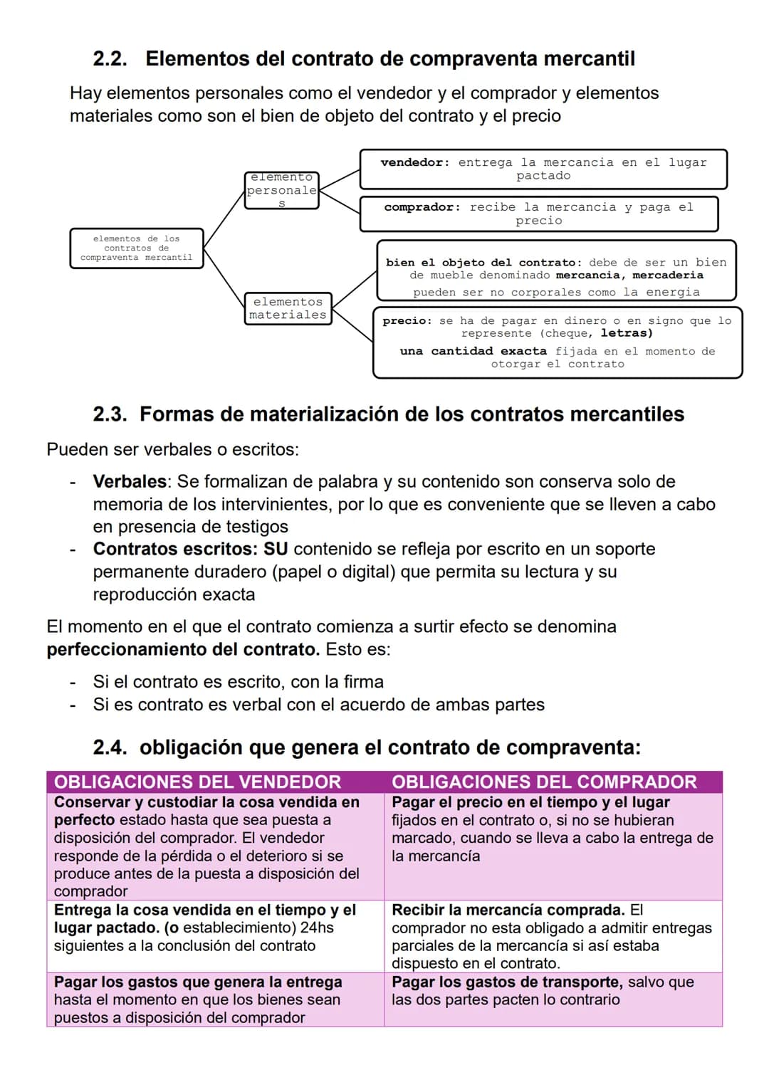 # Tema N°.2 Los contratos de compraventa
## 1. El contrato de compraventa
_ El contrato de compraventa es aquel contrato por el que uno de