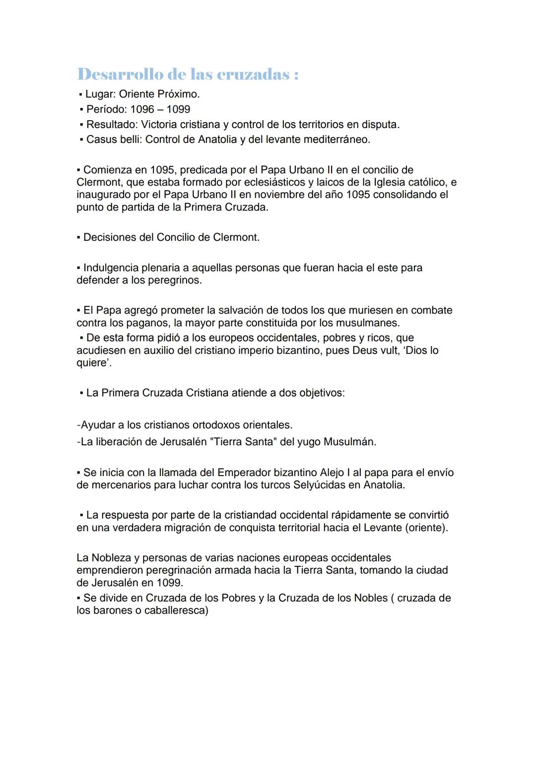 LAS CRUZADAS
Lucía Salomé Quirós
9 DE DICIEMBRE DE 2020 Índice:
1 ¿De qué trata el trabajo?
¿Por qué son importantes las cruzadas?
tabla de