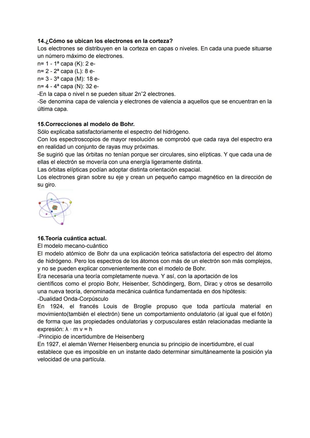 EL ÁTOMO Y LOS ENLACES QUÍMICOS
1.Química.
La Química es la ciencia que describe la materia, sus propiedades y los cambios que ésta
puede ex
