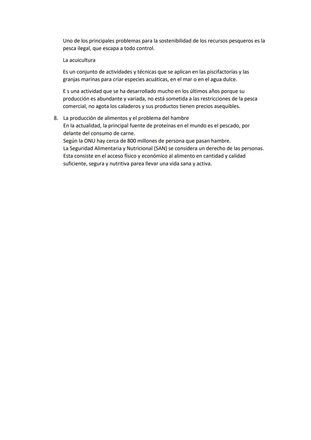 Resumen T.5: Los paisajes agrarios y marinos
1. Las actividades agrarias: forman parte del sector primario los cuales son la agricultura,
la