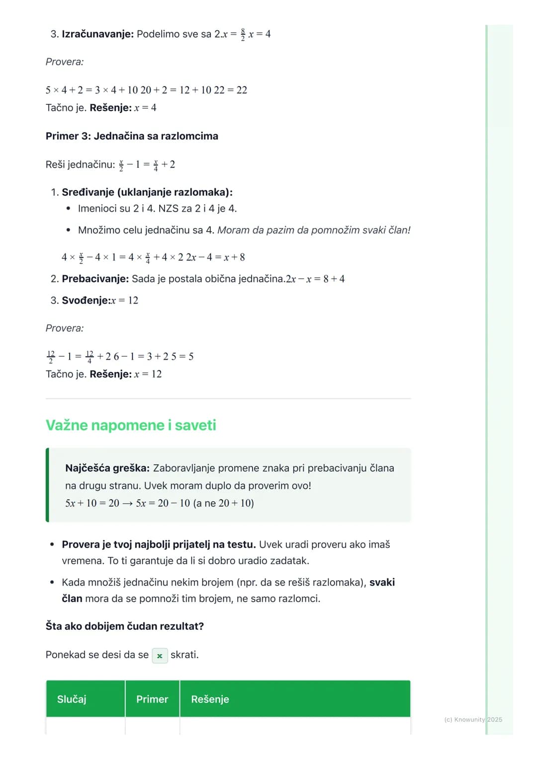 # Pojam i rešavanje linearne
jednačine
Šta je linearna jednačina?
Linearna jednačina je kao vaga koja je u ravnoteži. Na obe strane vage i