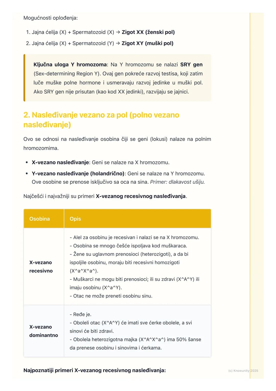 # Nasleđivanje pola i polno
vezane osobine
Uvod u nasleđivanje pola
Određivanje pola je fundamentalni biološki proces. Genetički mehanizmi