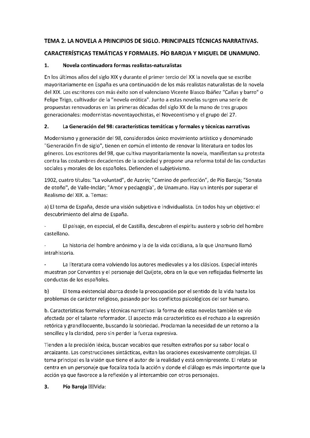 PÍO BAROJA Y MIGUEL DE UNAMUNO