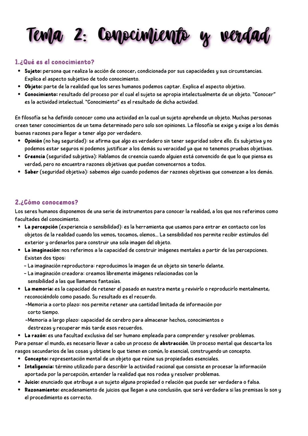 Tema 1: El saber
1.El saber filosófico y sus rasgos
Hay unos rasgos que definen el saber filosófico:
• Es un saber argumentativo y reflexivo