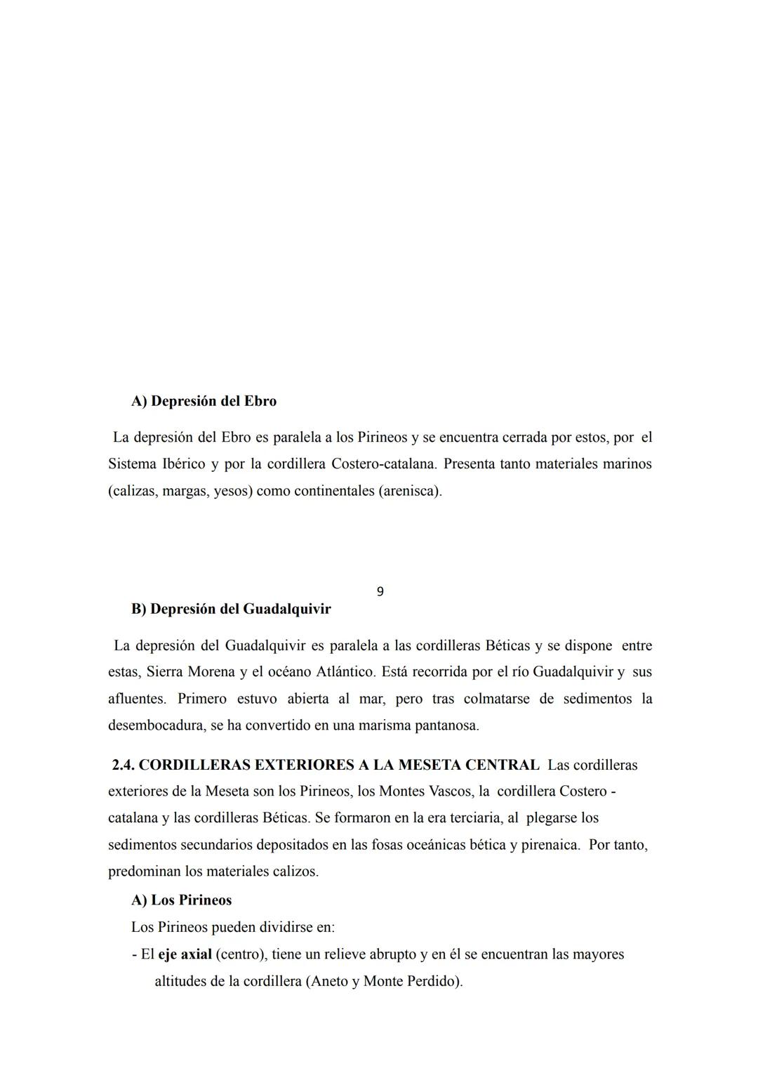 # TEMA 1: EL RELIEVE PENINSULAR E INSULAR
1. EL RELIEVE PENINSULAR
1.1. CARACTERÍSTICAS GENERALES
Se entiende por relieve al conjunto de