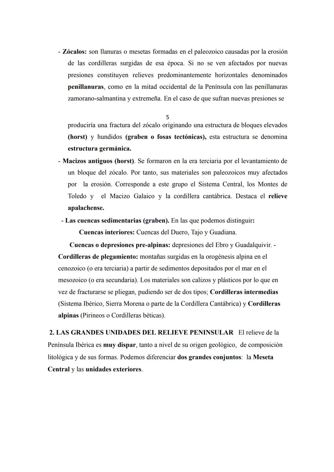 # TEMA 1: EL RELIEVE PENINSULAR E INSULAR
1. EL RELIEVE PENINSULAR
1.1. CARACTERÍSTICAS GENERALES
Se entiende por relieve al conjunto de