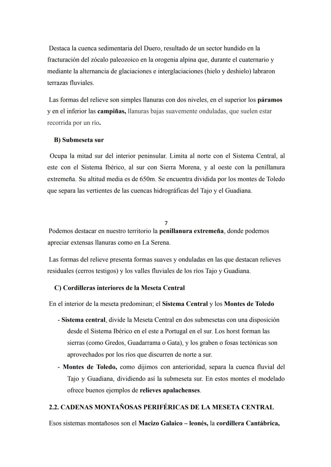 # TEMA 1: EL RELIEVE PENINSULAR E INSULAR
1. EL RELIEVE PENINSULAR
1.1. CARACTERÍSTICAS GENERALES
Se entiende por relieve al conjunto de
