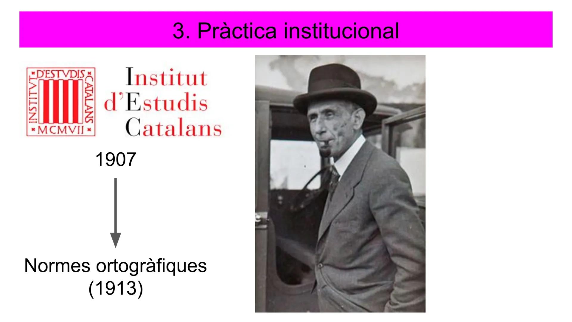 # El Noucentisme
(1906-1923) 1. Noucentisme
Moviment cultural i polític que va néixer com una
reacció contra el Modernisme i va dirigir la