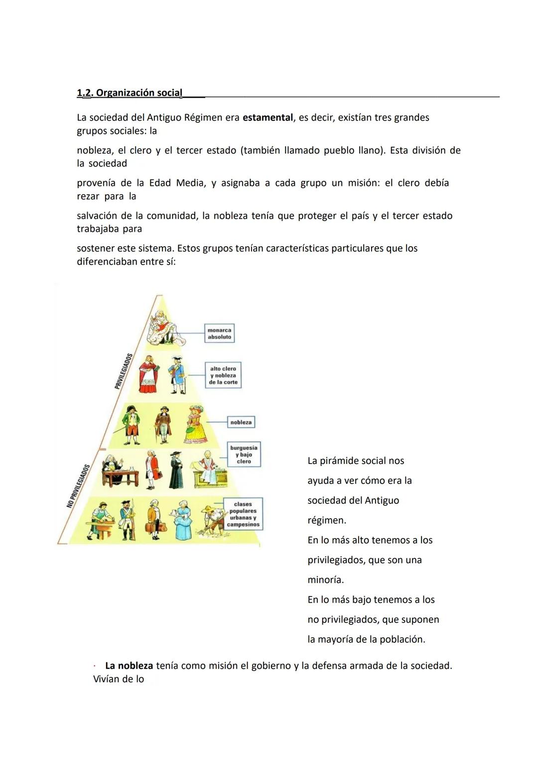 1.1. ¿Qué es el Antiguo Régimen?
El mundo en el que vivimos ha ido cambiando con el tiempo. Hoy día disfrutamos de una sociedad
con un alto