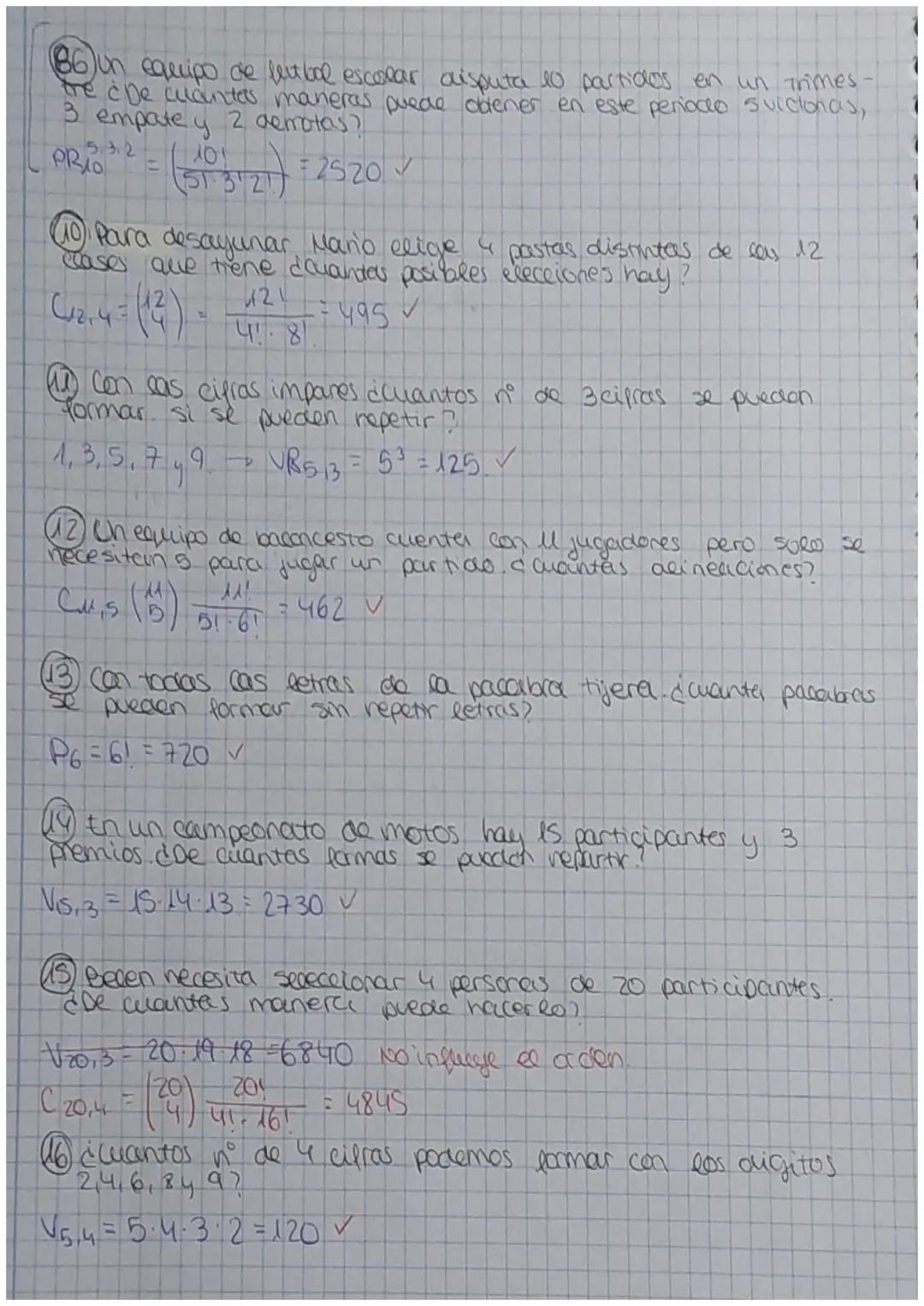 TEMA 12 CO
FACTORIAL DE UN NUMERO
Se denomina factorice de un numero natural. In³1)
con n!, el producto de los no nocturales desde in hastel