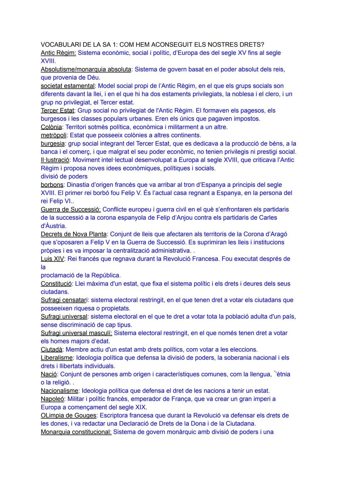 SA1. Com hem aconseguit els
nostres drets?
Presentacion 1
0.Introducción a la història: Fonts històriques
-Fonts escrites (llibres, gràfics)