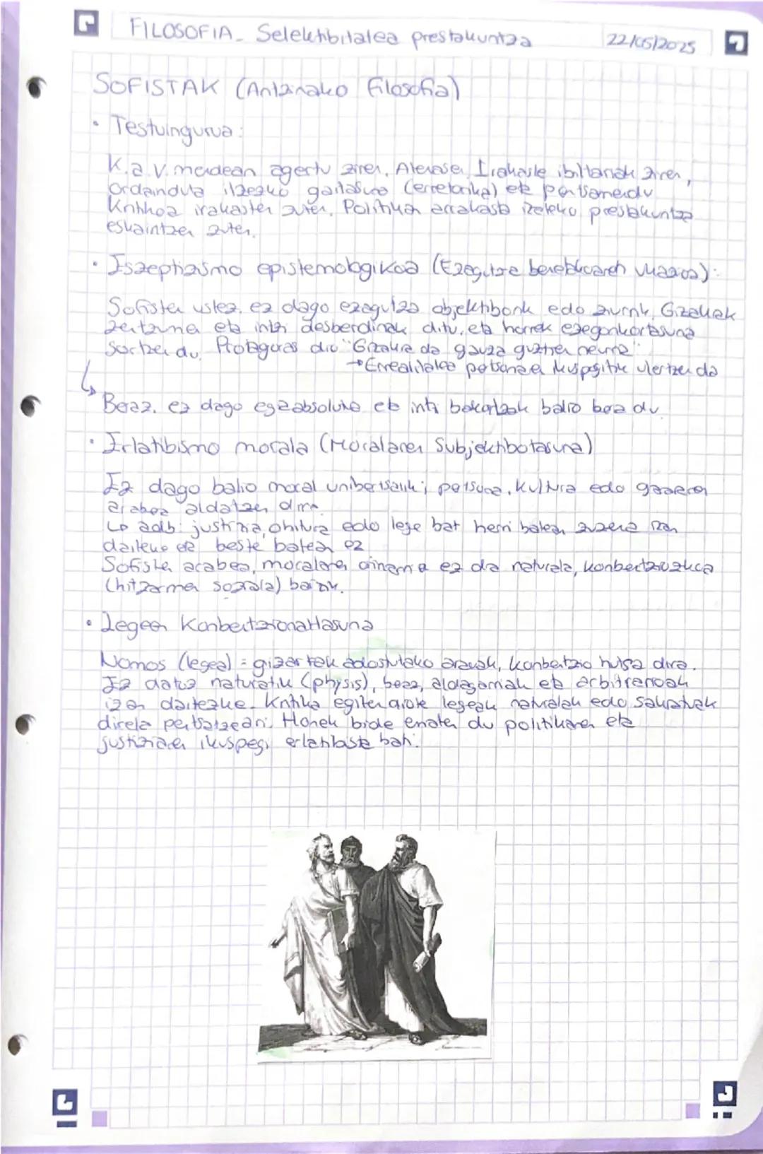 FILOSOFIA - Selektibitatea prestakuntza 22/05/2025
filo laburpena
PLATÓN
(Antzinako filosofia)
• Testuinguru historikoa eta biografikoa:
Pla