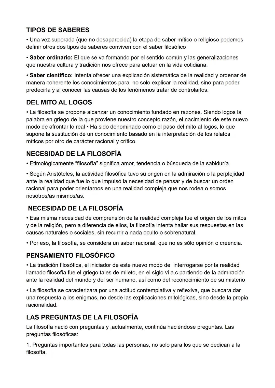 # El primer Saber: el paso del mito al pensamiento
filosófico
EL SABER MITOLÓGICO
• "El mito relata un acontecimiento que ha tenido lugar