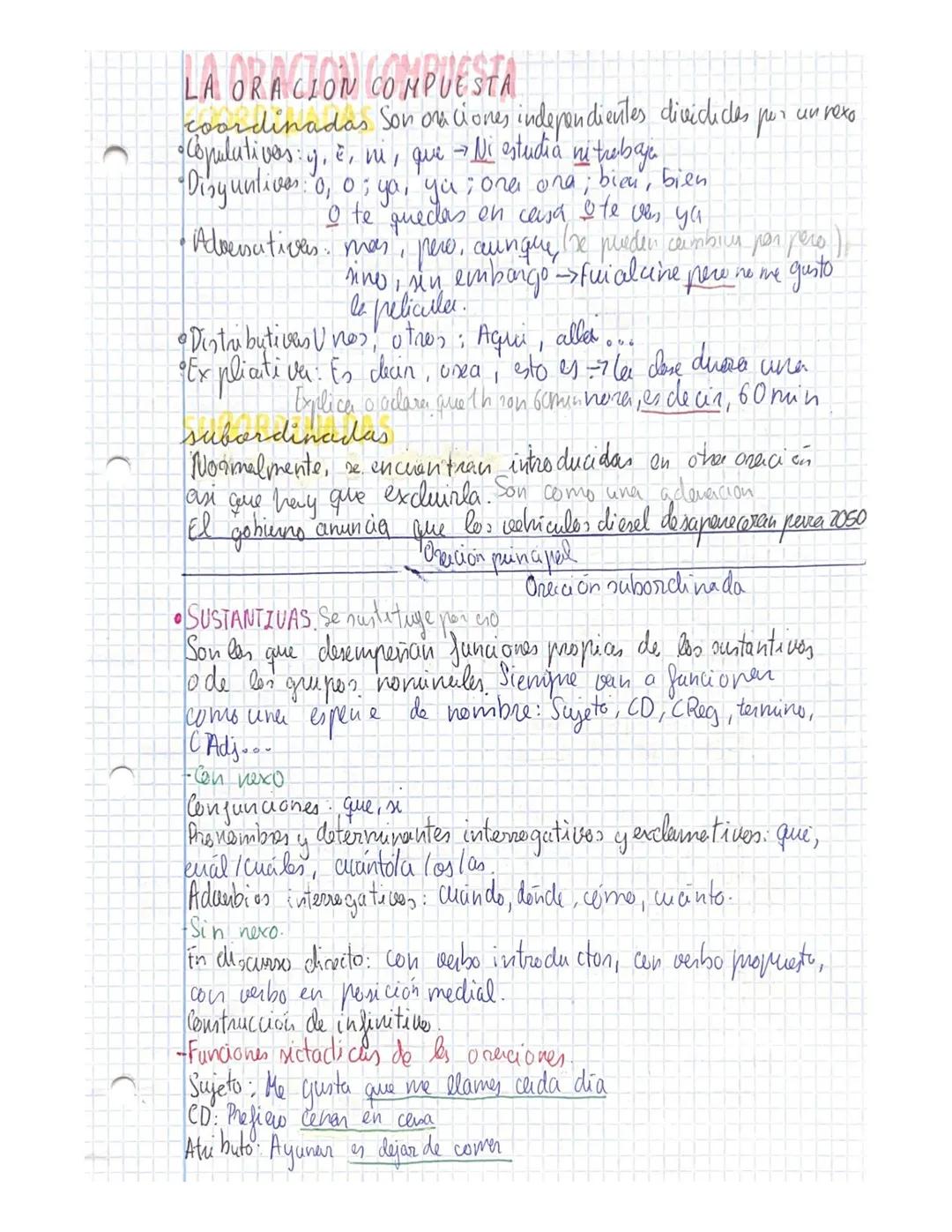 RACION
LON LONBUÉS
LA ORACION COMPUESTA
coordinadas Son on ciones independientes dividides per un nexo
рег
•Copulativas: y. E, mi, que
е,
→