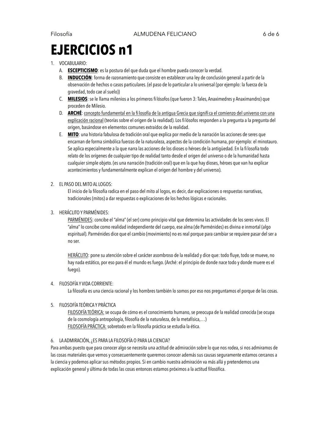 # Filosofía
# ALMUDENA FELICIANO
## ¿QUÉ ES LA FILOSOFÍA?
1 de 6
FILOSOFÍA: La Filosofía estudia lo real, busca la verdad, trata del bie