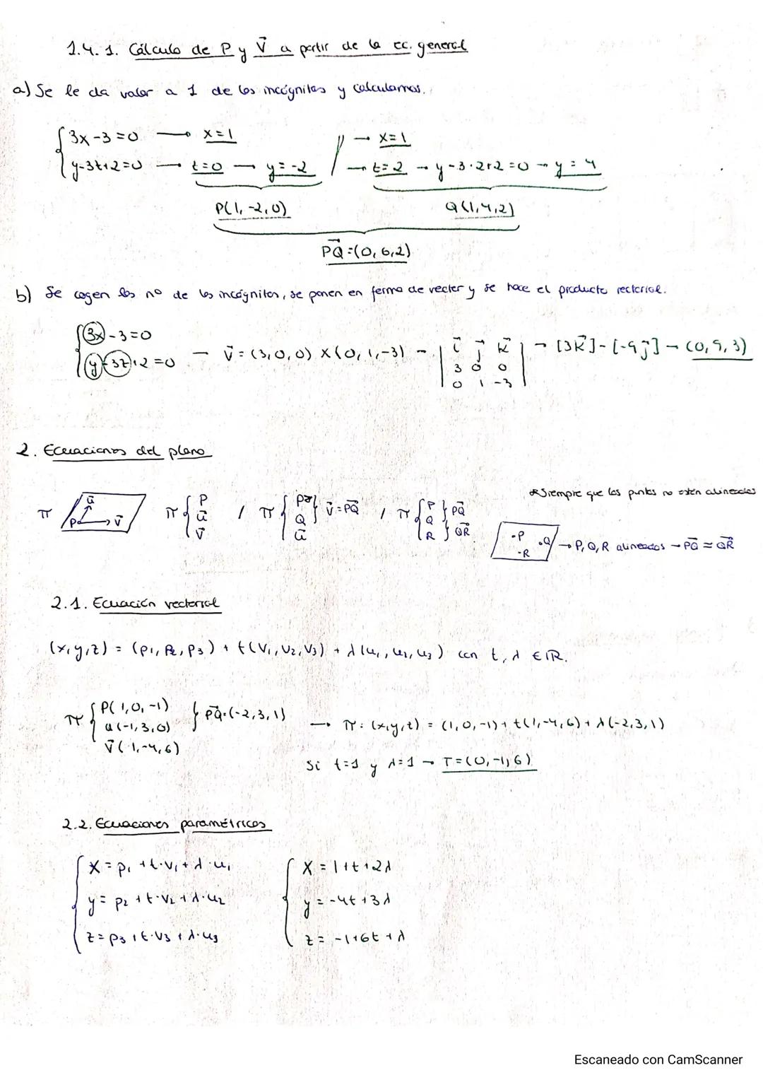 TEMA 8: Rectas y planos en el espacio
1. Ecuaciones de la recta
P (P₁, P², P3)
i (V₁, V₂, V₂)
128
r
1.1. Ecuación vectorial
(x, y, z) = (p₁,