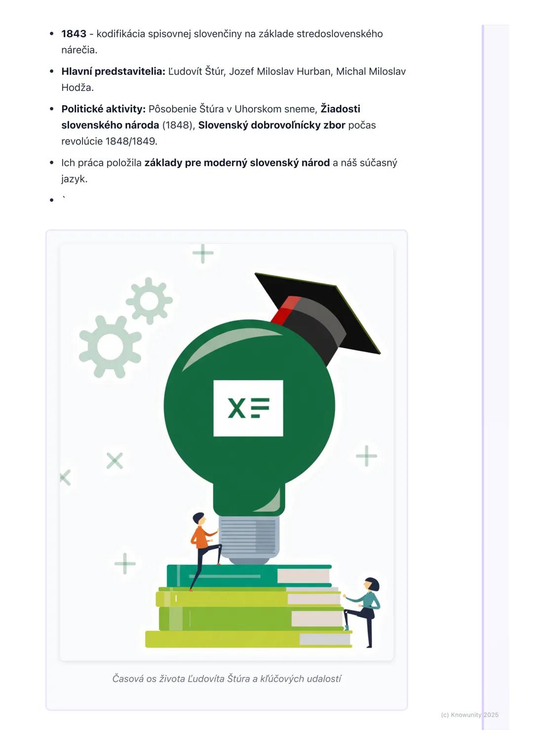 # Ľudovít Štúr a jeho generácia
Úvod do témy
Ahojte! Dnes si ideme zopakovať veľmi dôležitú tému z dejepisu - Ľudovít Štúr
a jeho generáci