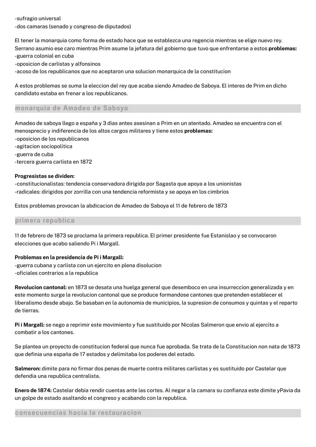 --- OCR Start ---
TEMA 6: construccion del estado liberal
1- REINADO DE ISABEL II (1833-1869)
antecedentes
Ultima etapa del reinado de Ferna