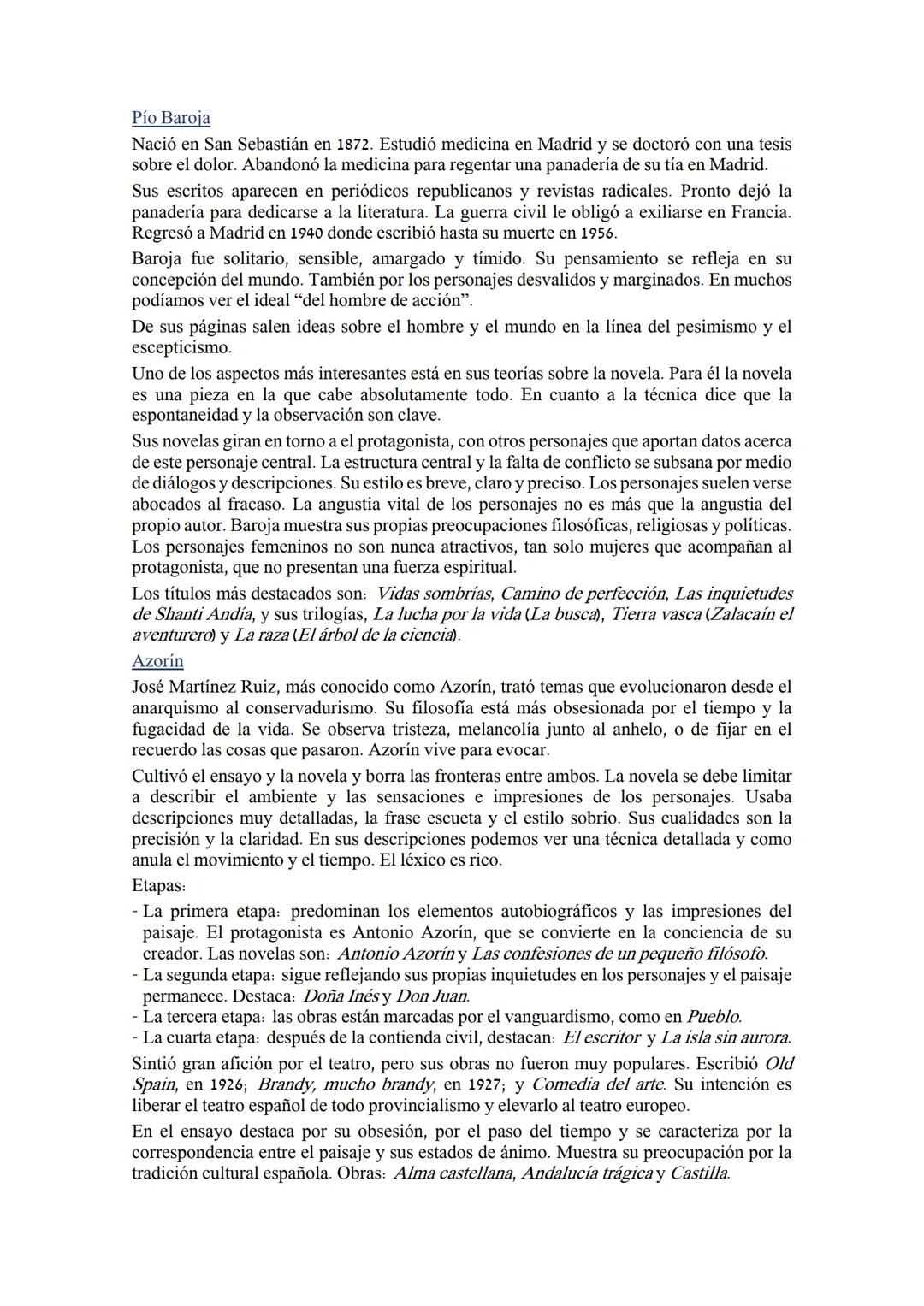 LA GENERACION DEL 98
La Generación del 98: definición y características
Definición
Su nombre se debe a Azorín, que lo propuso en una serie d