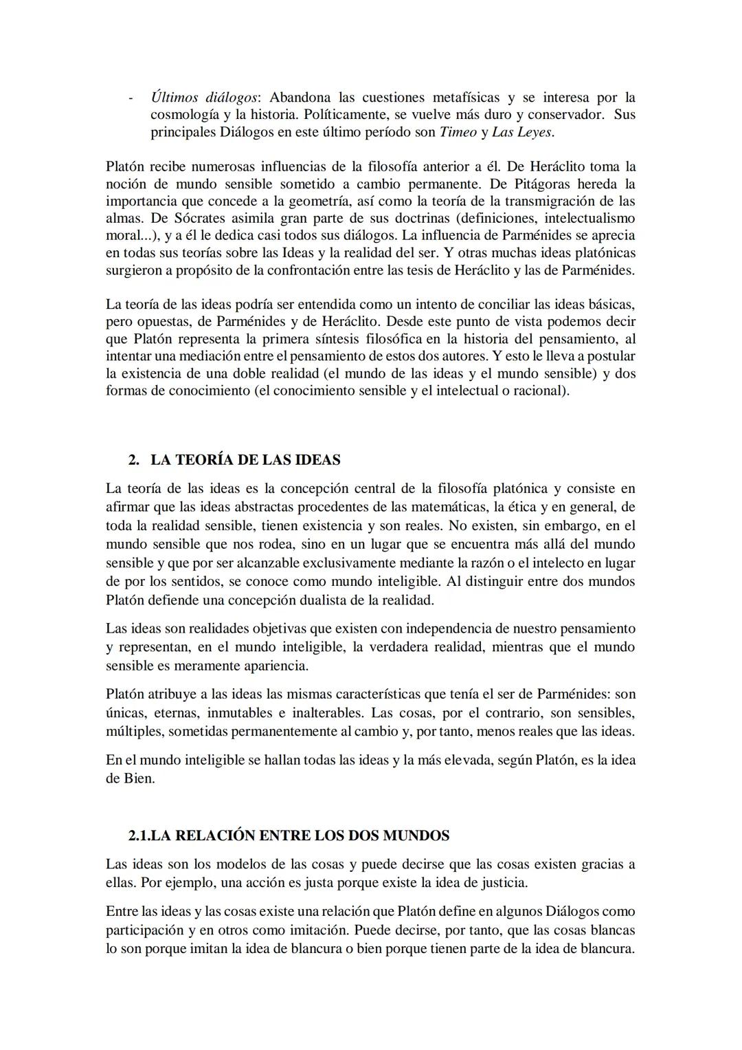 TEMA 2: PLATÓN
1. CONTEXTO HISTÓRICO Y FILOSÓFICO
Platón (427-347 a.C.) nació en Atenas. Durante su juventud transcurren los avatares de l
