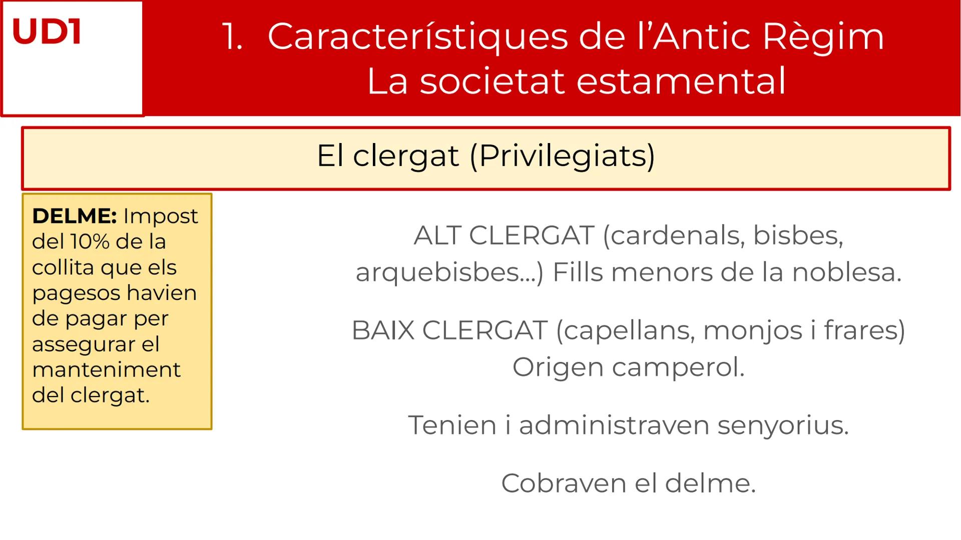 # UD1 - La crisi
de l'Antic
Règim
Història del Món Contemporani # UDI
# Índex de la Unitat
1. Característiques de l'Antic Règim
2. La Il