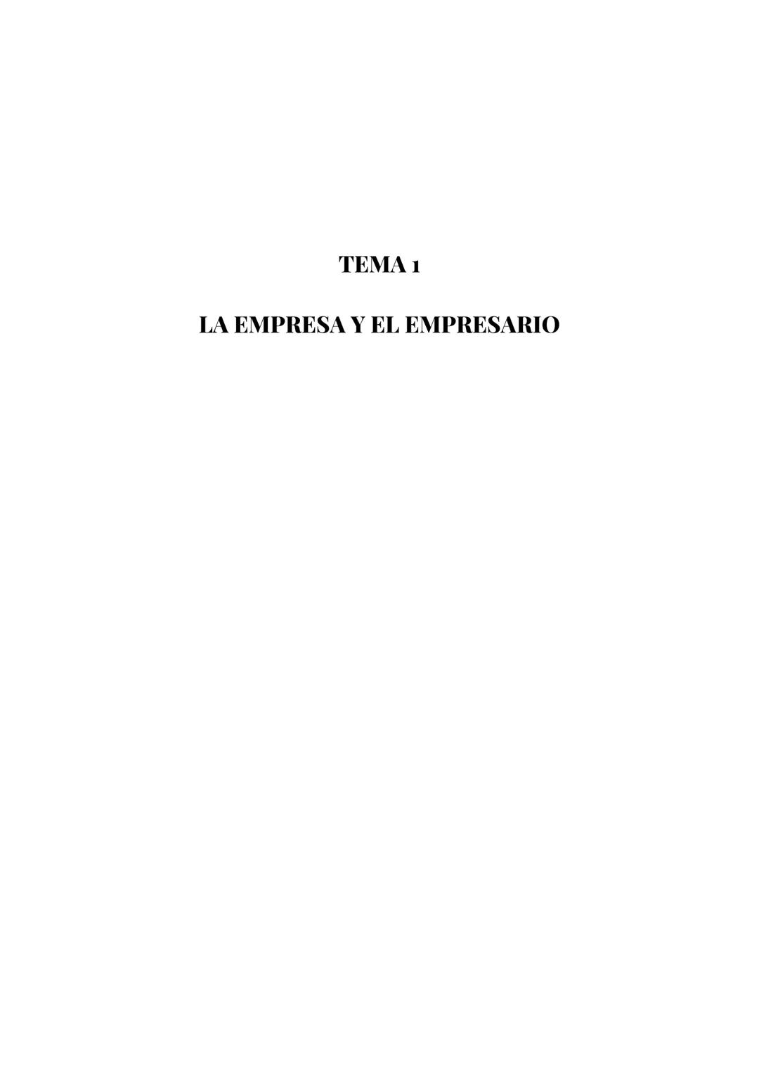 TEMA 1 - LA EMPRESA Y EL EMPRESARIO
